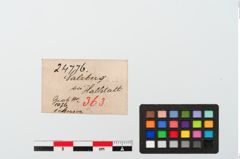 Etiketten zu Eisengriffangelmesser (NHMW-PRAE-024776)